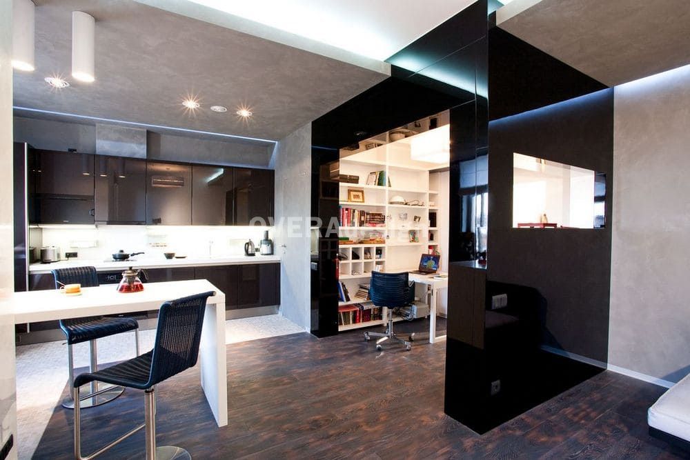 Дизайн интерьера квартиры-студии в минималистичном стиле