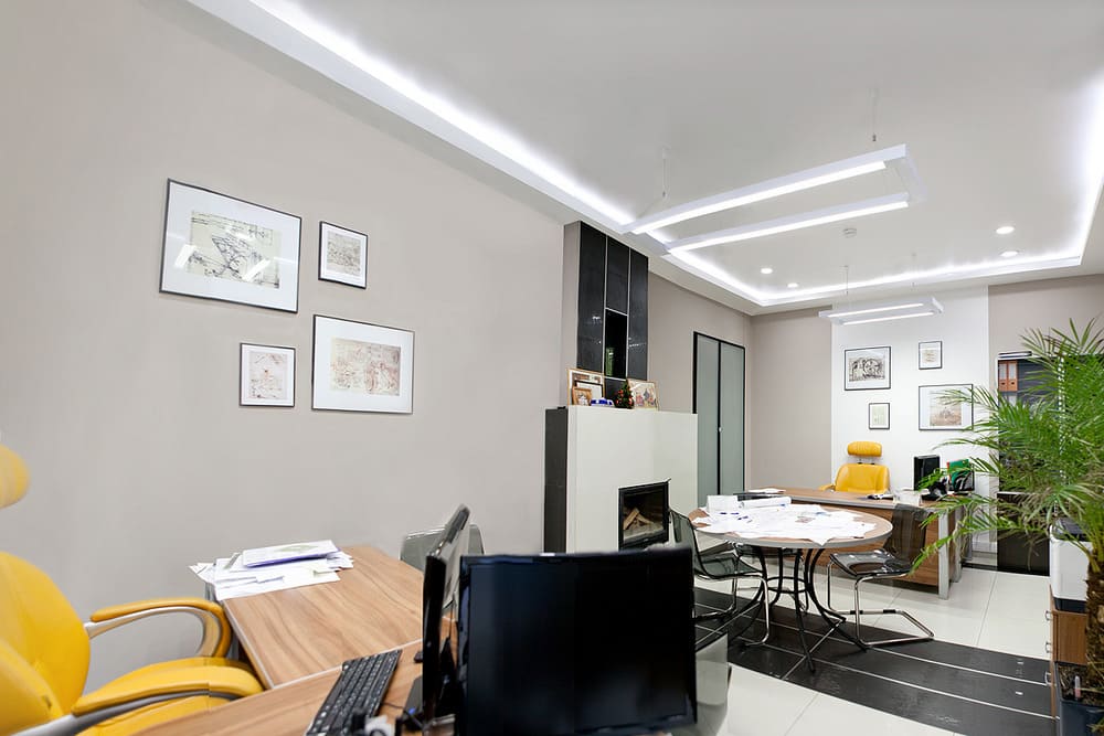 Дизайн-проект интерьера офиса строительной компании 120 кв.м